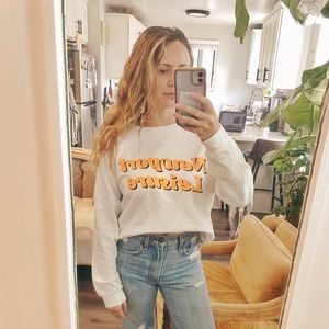 Beach Riot Newport Leisure White Sweatshirt Jumper size Small